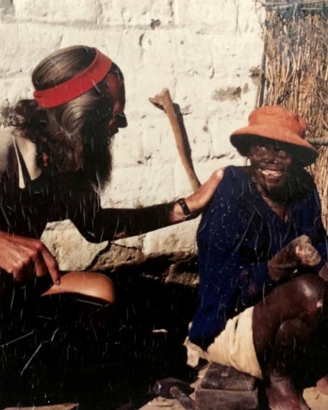 John Bradburne is pictured at left in an undated photo. (CNS/Courtesy of John Bradburne Memorial Society)