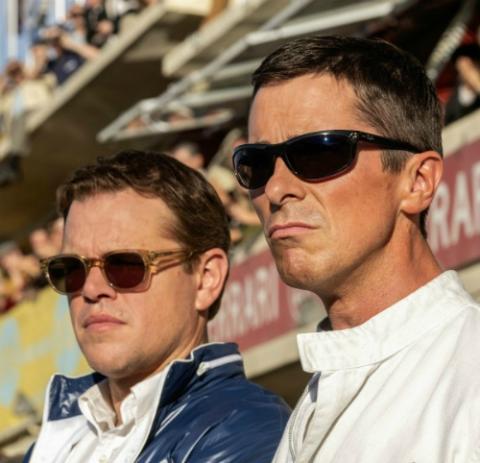 Matt Damon and Christian Bale in "Ford v Ferrari" (CNS/Twentieth Century Fox)