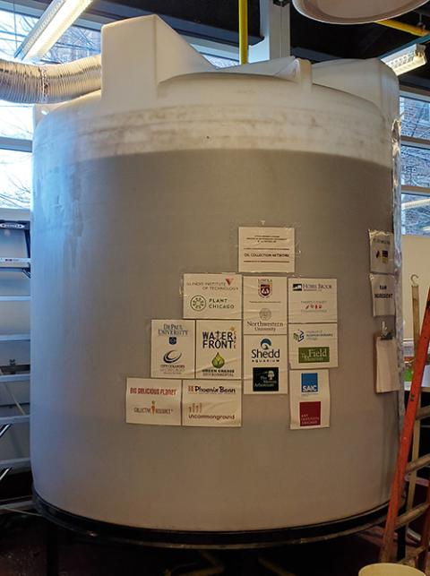 Along with its own cafeterias, the biodiesel lab at Loyola University Chicago collects waste vegetable oil from other institutions around Chicago, such as the Field Museum and Shedd Aquarium. (NCR photo/Brian Roewe) Along with its own cafeterias, the biodiesel lab at Loyola University Chicago collects waste vegetable oil from other institutions around Chicago, such as the Field Museum and Shedd Aquarium. (NCR photo/Brian Roewe)