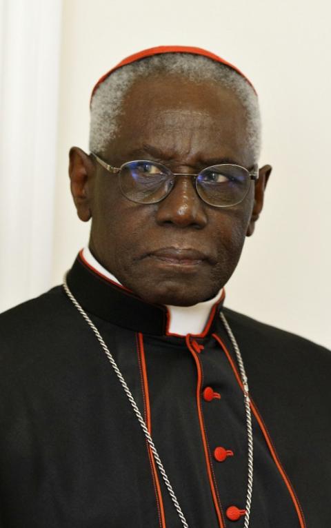 Cardinal Robert Sarah, prefect of the Congregation for Divine Worship and the Sacraments, is seen at the Vatican Jan. 14. (CNS/Paul Haring) Cardinal Robert Sarah, prefect of the Congregation for Divine Worship and the Sacraments, is seen at the Vatican Jan. 14. (CNS/Paul Haring)