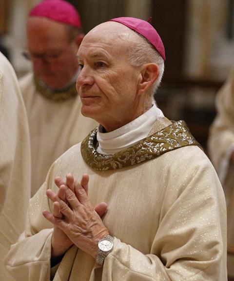 Archbishop George Lucas of Omaha, Nebraska, and other U.S. bishops from concelebrate Mass at the Basilica of St. Mary Major in Rome Jan. 14. The bishops were making their "ad limina" visits to the Vatican to report on the status of their dioceses to the p Archbishop George Lucas of Omaha, Nebraska, and other U.S. bishops from concelebrate Mass at the Basilica of St. Mary Major in Rome Jan. 14. The bishops were making their "ad limina" visits to the Vatican to report on the status of their dioceses to the p