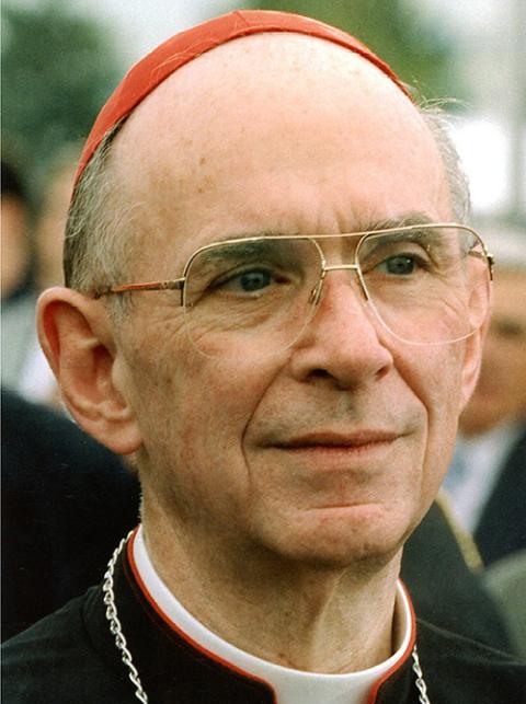 The late Chicago Cardinal Joseph Bernardin is seen in this 1995 photo. (CNS files)