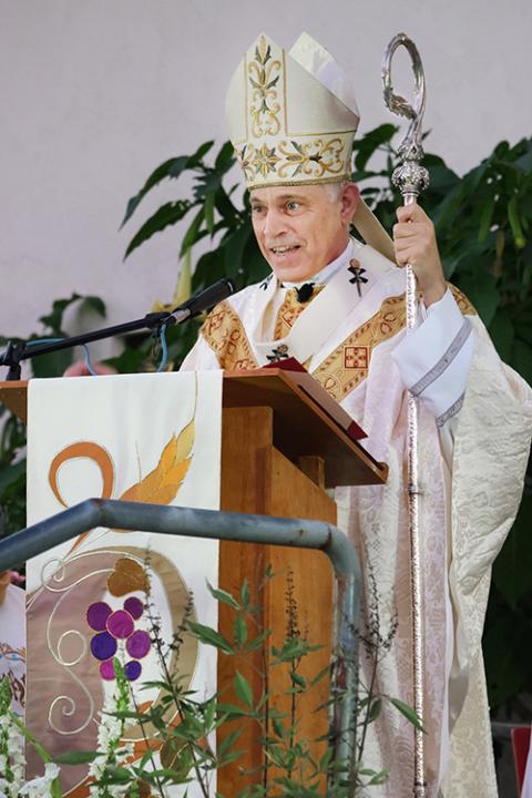 San Francisco Archbishop Salvatore Cordileone San Francisco Archbishop Salvatore Cordileone is seen outside St. Augustine Church Oct. 16, 2020, in South San Francisco. (CNS/Catholic San Francisco/Dennis Callahan)