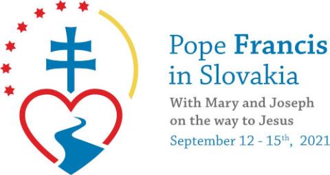 This is the logo for Pope Francis' visit to Slovakia Sept. 12-15, 2021. (CNS/Courtesy Holy See press office)