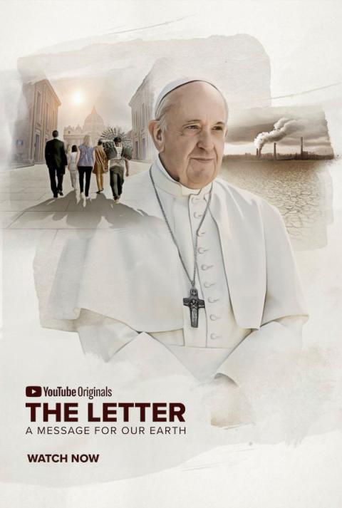 Pope Francis and global activists are pictured in a banner for the new YouTube Originals film on the pope's encyclical, "Laudato Si', on Care for Our Common Home." The film launched Oct. 4, feast of St. Francis of Assisi, the same day the Holy See acceded to the Paris Agreement. (CNS/YouTube Originals)