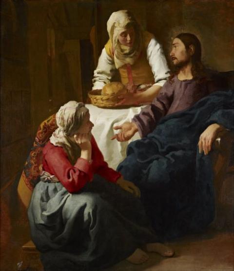 "Christ in the House of Martha and Mary" by Johannes Vermeer circa 1665 (Wikimedia Commons/Google Cultural Institute)