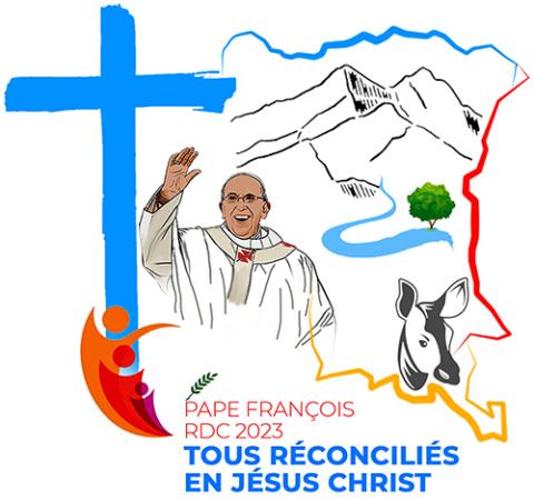 The logo for Pope Francis' Jan. 31-Feb. 3 visit to Congo (CNS/Holy See Press Office)