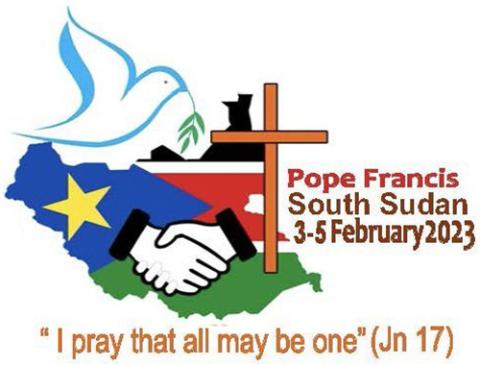 The logo for Pope Francis' Feb. 3-5 visit to South Sudan (CNS/Holy See Press Office)