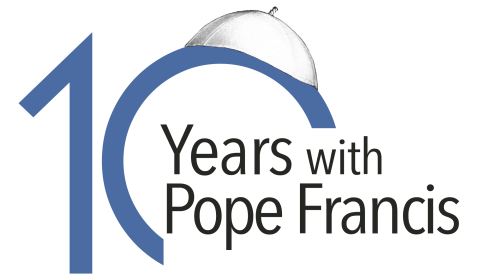 Logo for NCR's feature series "10 Years with Pope Francis"