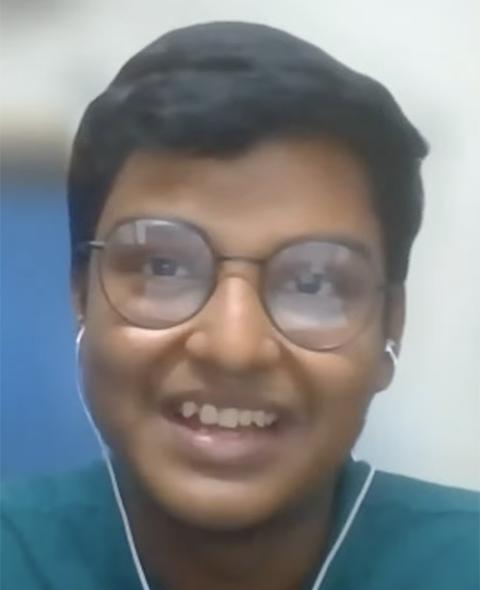 Aditya Rodriguez of the Bangladesh Catholic Student Movement speaks during a webinar March 30 hosted by the Laudato Si' Movement. (NCR screenshot)