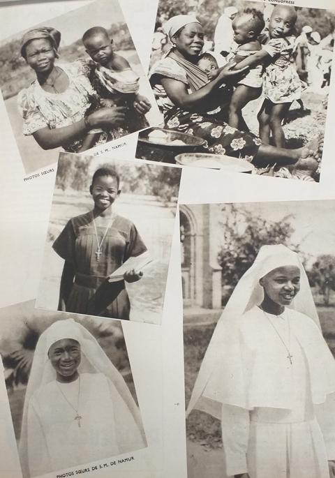 This image of African sisters is from Kristen Suenen's Katholieke Universiteit Leuven lecture "Mothers of a Local Church: Gender, Race, and Church Politics and the Emergence of African Sister Congregations in Burundi, Congo, and Rwanda" given in December 2022. (Courtesy of Kristen Suenen/Archives Sisters of Mary of Namur – Missio, 1952)