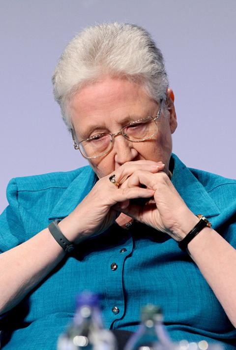 Marie Collins at the World Meeting of Families in Dublin Aug. 24, 2018 (CNS/Courtesy World Meeting of Families/John McElroy)