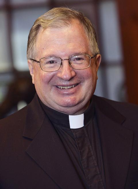 Jesuit Fr. Drew Christiansen, professor of ethics and global development at Georgetown University, is seen in this 2009 file photo. He died April 6, 2022, at age 77. (CNS/Paul Haring)