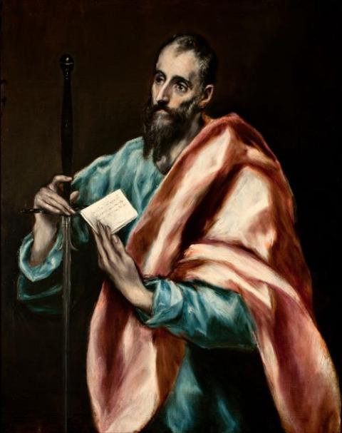 "Apostle Saint Paul" (1610-1614) by El Greco (1540-1614) (Artvee)
