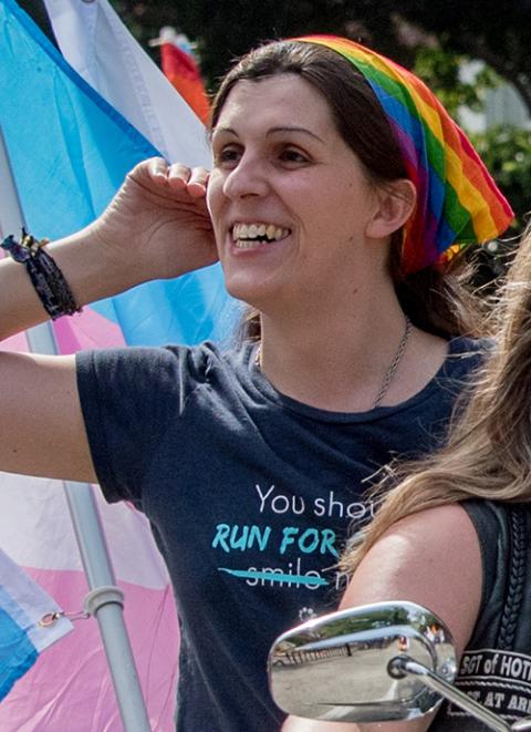 Danica Roem is seen in the Capital Pride Parade in Washington, D.C., June 8, 2019. (Wikimedia Commons/angela n.)