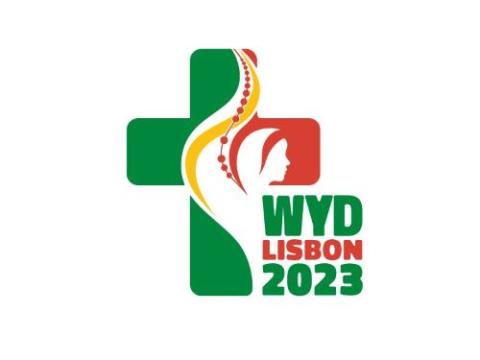 This is the logo for the Aug. 1-6 World Youth Day in Lisbon, Portugal. (CNS/Holy See Press Office)