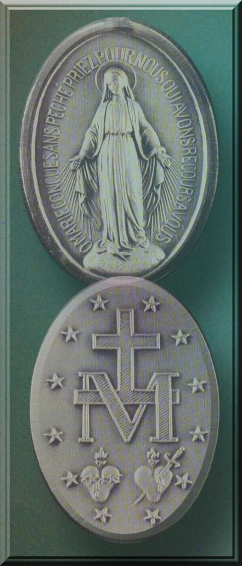 The Miraculous Medal (Courtesy of the Chapel of the Miraculous Medal)