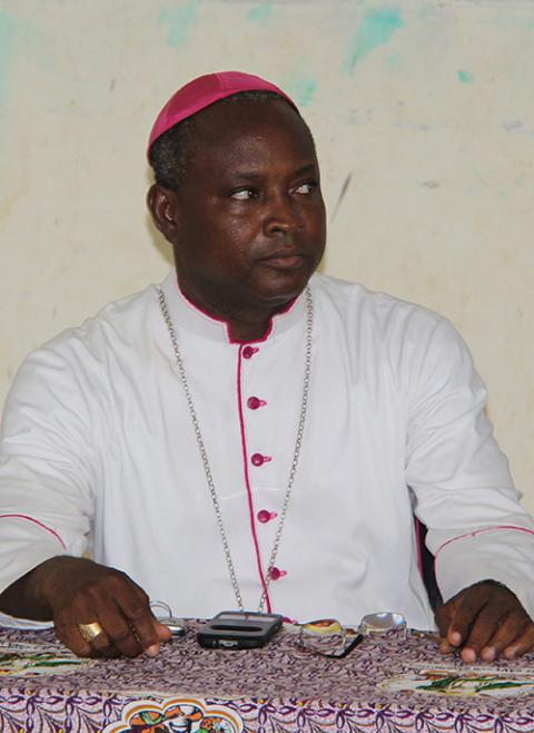 Bishop Laurent Dabiré of Dori, Burkina Faso, is pictured in a July 8, 2017, photo. (CNS photo/Courtesy of Aid to the Church in Need)