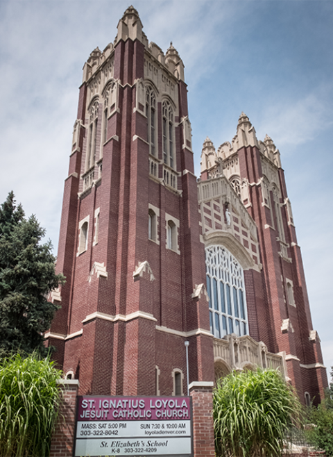 The exterior of St. Ignatius of Loyola Parish in Denver (Courtesy of Wilfred von Dauster)