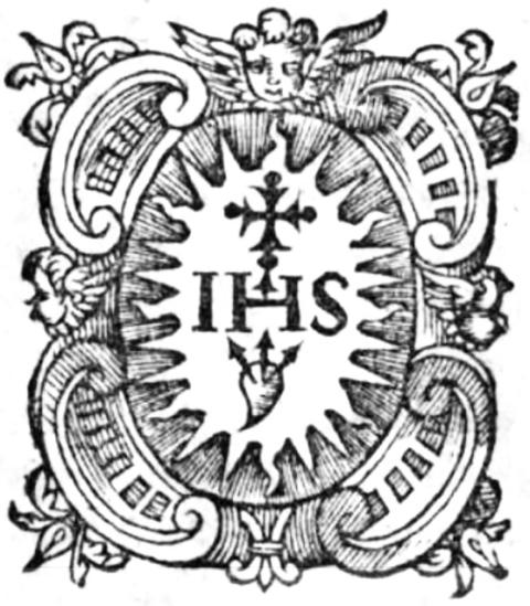 Emblem of the Society of Jesus, from a 1586 print. (Wikimedia Commons/Collegium Societatis Jesu)