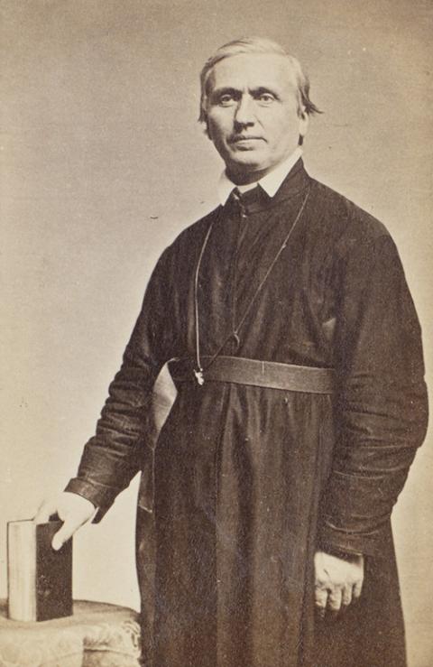 Jesuit Fr. Johannes Bapst, circa 1863 (Wikimedia Commons/Boston College Libraries)