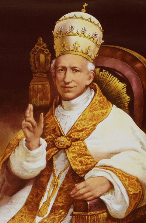 Pope Leo XIII in an official Vatican portrait circa 1878 (CNS/Library of Congress)