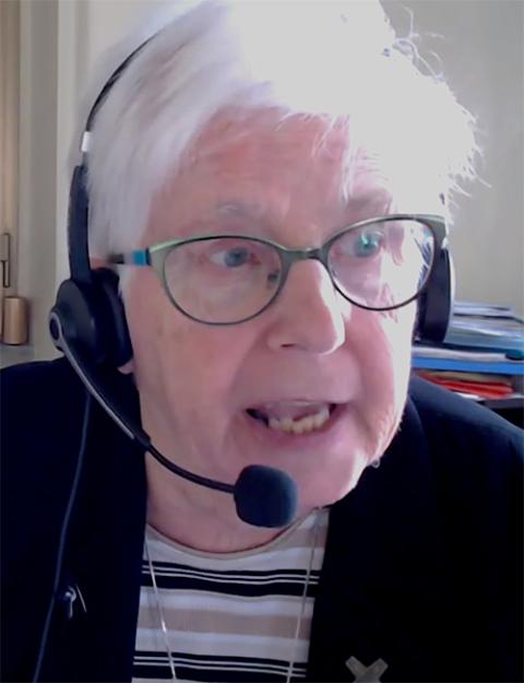 Loreto Sr. Patricia Murray, the executive secretary of the International Union of Superiors General, speaks during a webinar on the synod Dec. 6. (GSR screenshot)