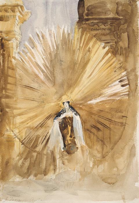 St. Teresa of Ávila in a circa-1903 watercolor by John Singer Sargent (Wikimedia Commons)