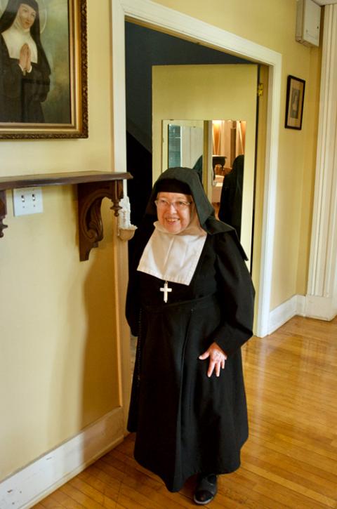 Sr. Rose Marie Kinsella at the Visitation Monastery in Mobile, Alabama (GSR photo/Dan Stockman)