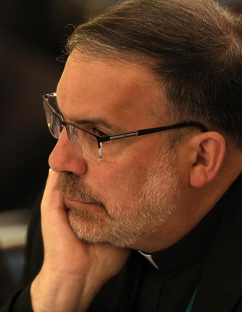 Bishop John Stowe of Lexington, Kentucky, in a 2019 file photo (CNS/Bob Roller)