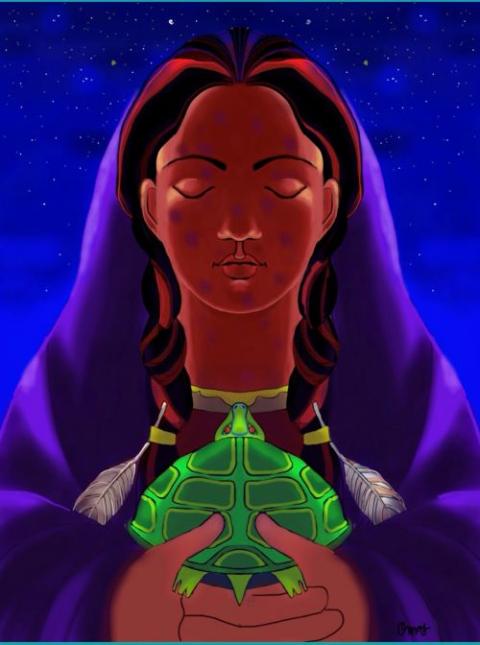 "St. Kateri Tekakwitha" by Br. Mickey McGrath