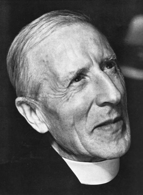 French Jesuit Fr. Pierre Teilhard de Chardin is seen in this 1947 photo. 