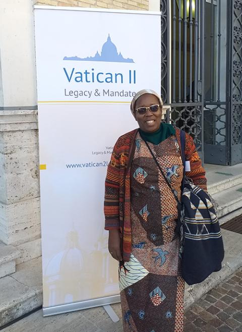 La hermana de San Andrés Josée Ngalula asiste a un simposio sobre el Legado y Mandato del Vaticano II en Roma en octubre de 2022. La hermana de San Andrés Josée Ngalula asiste a un simposio sobre el Legado y Mandato del Vaticano II en Roma en octubre de 2022. (Foto: Josée Ngalula)
