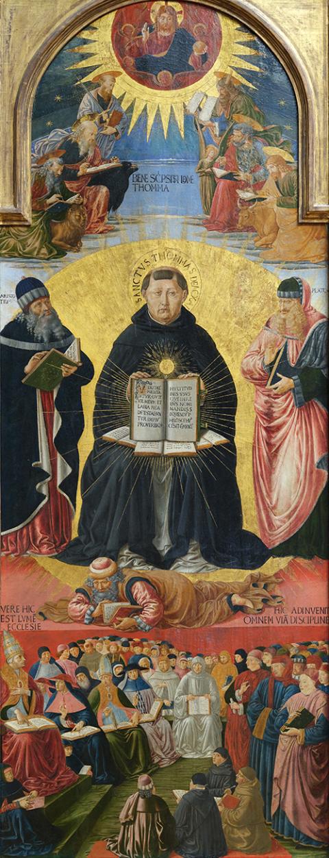 "The Triumph of St. Thomas Aquinas," by Benozzo Gozzoli (Louvre Museum/Wikimedia Commons)