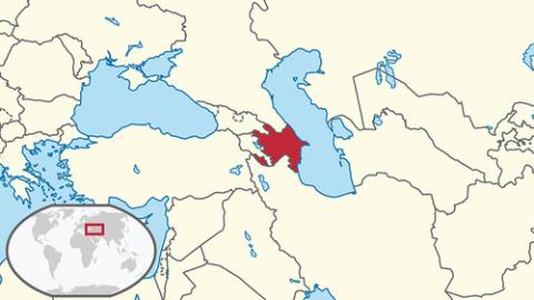 Azerbaijan map.