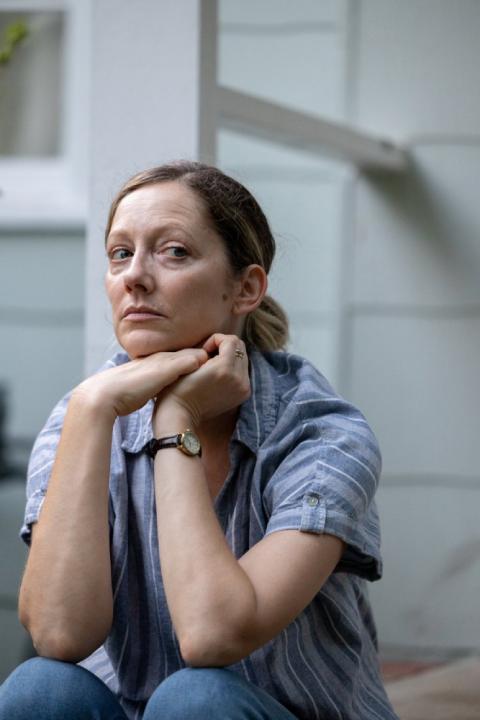 Judy Greer as Janice LaRue. Greer's mother was a Catholic nun before discerning out to marry and have children. (Magnolia Pictures)
