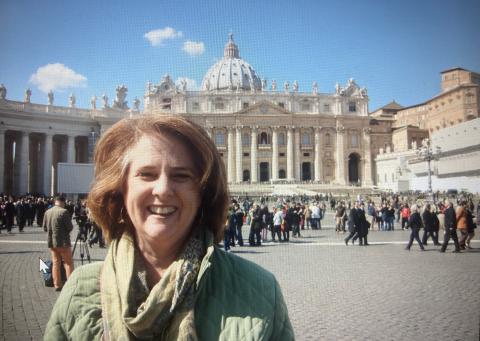 Carol Zimmermann in St. Peter’s Square Carol Zimmermann in St. Peter’s Square