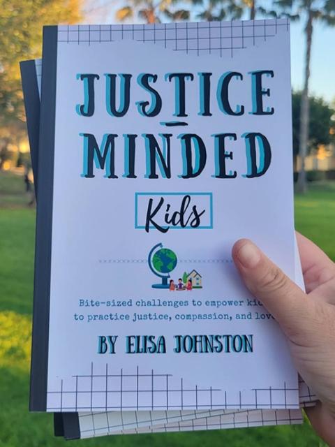 Copies of Elisa Johnston's book Justice-Minded Kids (Courtesy of Elisa Johnston)