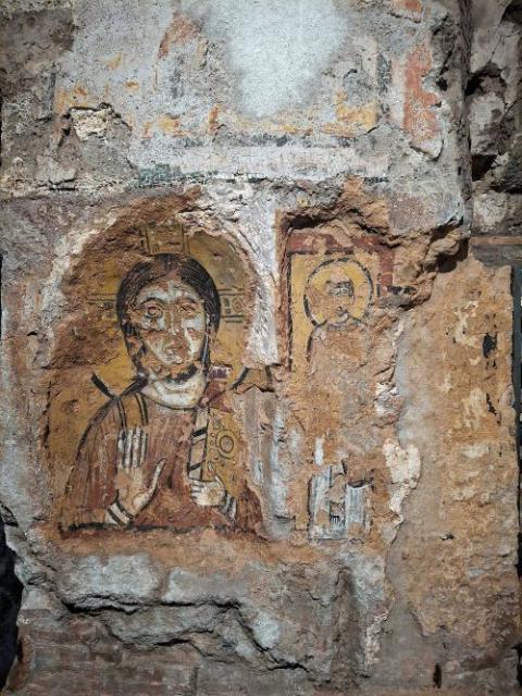 Details of the restored Catacombs of St. Callistus Details of the restored Catacombs of St. Callistus