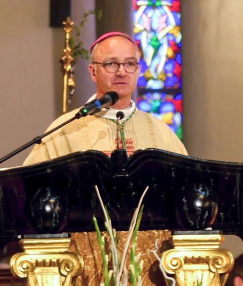 Archbishop Thibault Verny of Chambéry, France, at the Chambéry cathedral on May 17, 2025 (Wikimedia Commons/Florian Pépellin)