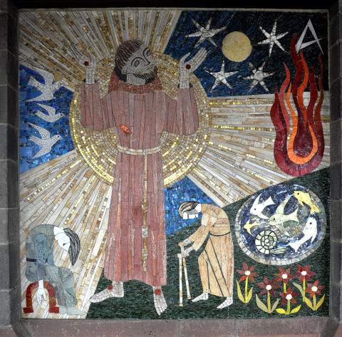 Mosaico del Cántico de las Criaturas. (Foto: Wikimedia Commons/Andreas Praefcke/Sr. Maria Ludgera Haberstroh)
