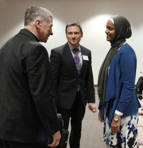 Blase Cupich, Scott Alexander, Saleha Jabeen Blase Cupich, Scott Alexander, Saleha Jabeen