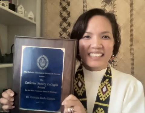 Cristina Lledo Gomez received the 2020-2021 Catherine Mowry LaCugna Award for New Scholars
