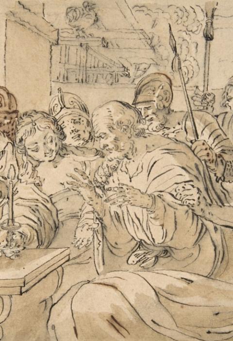 "The Denial of St. Peter" (1620-38, detail) by Swiss artist Rudolf Meyer (Metropolitan Museum of Art) "The Denial of St. Peter" (1620-38, detail) by Swiss artist Rudolf Meyer (Metropolitan Museum of Art)