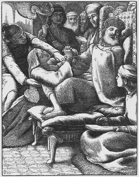 "The Unjust Judge and the Importunate Widow" (1864), created by John Everett Millais, engraved and printed by the Dalziel Brothers (Metropolitan Museum of Art) "The Unjust Judge and the Importunate Widow" (1864), created by John Everett Millais, engraved and printed by the Dalziel Brothers (Metropolitan Museum of Art)