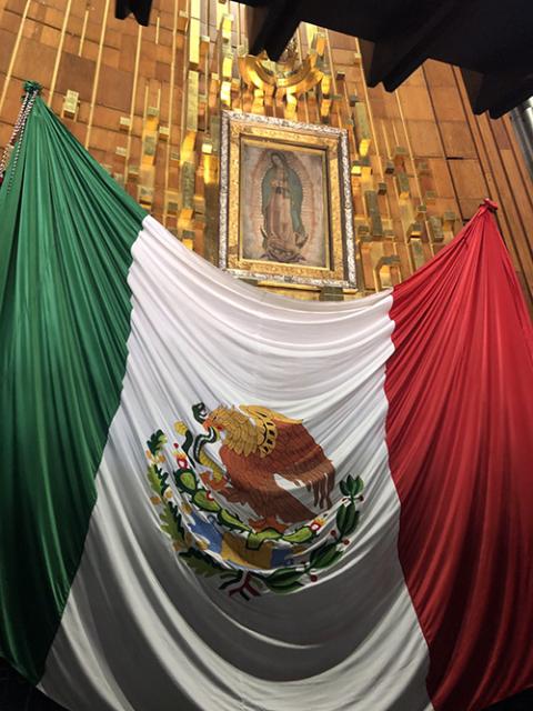 In the Basilica of La Virgen de Guadalupe, Mexico City (Steven Salido Fisher)