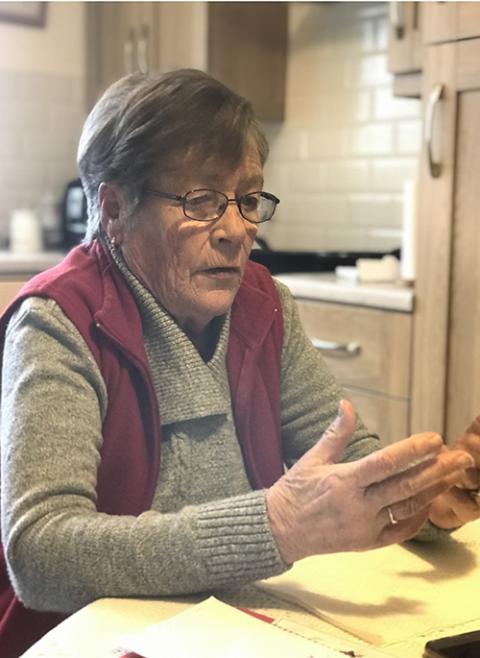 Kay Duddy, whose brother Jackie was killed in the Jan. 30, 1972, Bloody Sunday massacre (NCR photo/Claude Colart) Kay Duddy, whose brother Jackie was killed in the Jan. 30, 1972, Bloody Sunday massacre (NCR photo/Claude Colart)