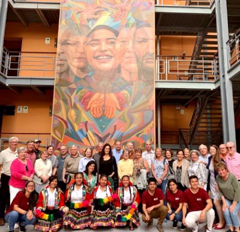 Ignatian Legacy Fellows visit Antonio Ruiz de Montoya University in Lima, Peru. (Lauren De Veau)