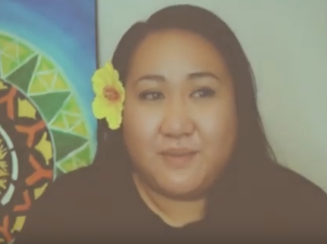 Mary Moeono-Kolio, pictured during a livecast of the awards ceremony Dec. 10 (EarthBeat screenshot/Facebook) Mary Moeono-Kolio, pictured during a livecast of the awards ceremony Dec. 10 (EarthBeat screenshot/Facebook)