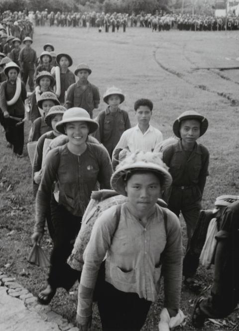 Young North Vietnamese join the Youth Shock Brigades Against the Americans for National Salvation. (PBS/Courtesy of Vietnam News Agency) Young North Vietnamese join the Youth Shock Brigades Against the Americans for National Salvation. (PBS/Courtesy of Vietnam News Agency)